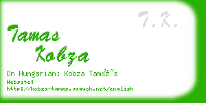 tamas kobza business card